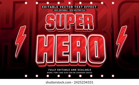 THE ACTION SUPERHERO TEXT EDITABLE 3D EFFECT POWER LETTER TYPEFACE 11