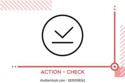 Action Vector Icon Check List