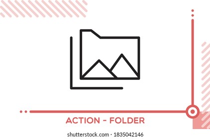 Action Vector Icon Folder Image