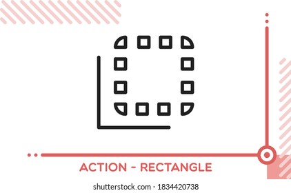 Action Vector Icon Rectangle Shape