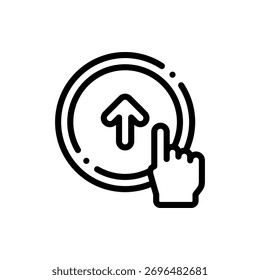 Icono de Vector de acción del Botón de flecha del Enviar, ideal para formularios, aplicaciones y temas del Cargar