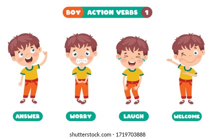 Action Verbs For Children Education