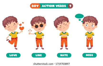 Action Verbs For Children Education