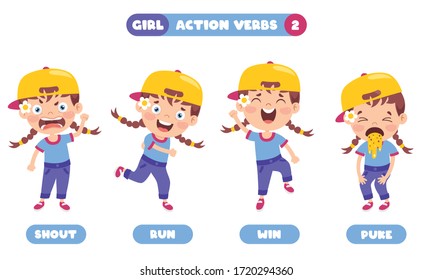 Action Verbs For Children Education