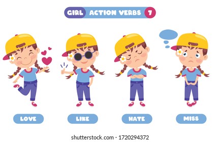 Action Verbs For Children Education