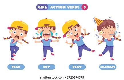 Action Verbs For Children Education