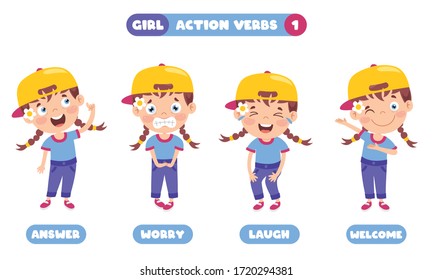 Action Verbs For Children Education