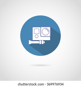 Action video camera icon. Vector illustration.