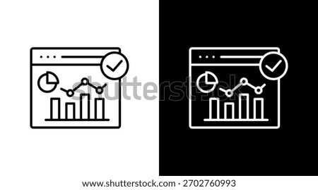 Actionable Insights White Icon Set Design