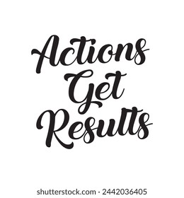 actions get results text on white background.