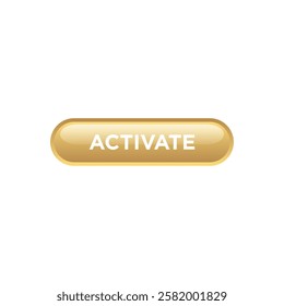 activate button website vector template