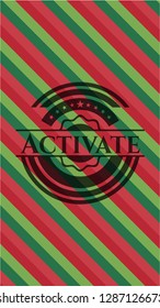 Activate christmas colors style badge.