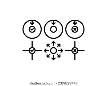 Activate and deactivate vector line icons