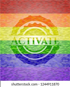 Activate lgbt colors emblem 