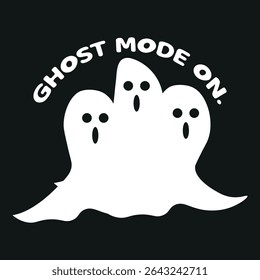 Activate your spooky side with this “Ghost Mode On” t-shirt—perfect for Halloween lovers, gamers, introverts, and paranormal enthusiasts alike.

