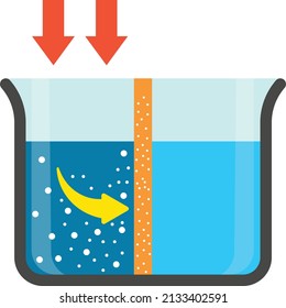 activated carbon filtration Concept,  deionization vector icon design, Water Treatment and Purification Plant symbol, Environment Friendly Industry Sign, Desalination Biotechnology stock illustration