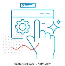 Activating Artificial Intellence Services - Stock Icon as EPS 10 File