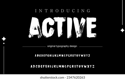 Active BRUSH Signature Font Calligraphy Logotype Script Brush Font Type Font lettering handwritten