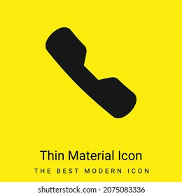 Active Call minimal bright yellow material icon