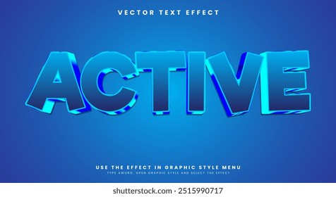 Ative efeito de texto editável Modelo com tema divertido Estilo