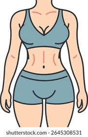 Mulher ativa e apta com uma dieta equilibrada