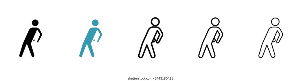 Active Fitness and Exercise Routine Icons. Workout and Health Regimen Symbols.