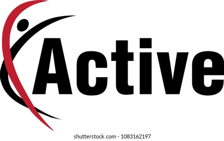 Active Fitness Gym Logo Stock Vector (Royalty Free) 1083162197 ...