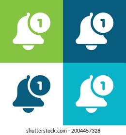 Active Flat four color minimal icon set