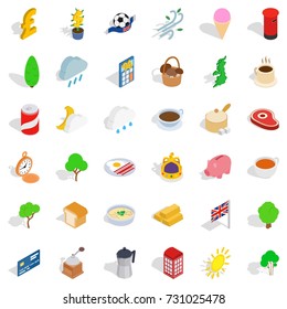 Active life icons set. Simple style of 36 active style vector icons for web isolated on white background