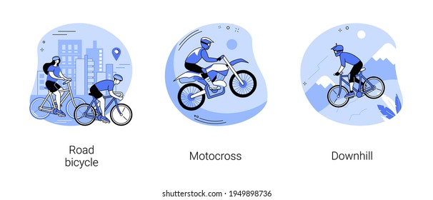 Active lifestyle abstract concept vector illustrations.