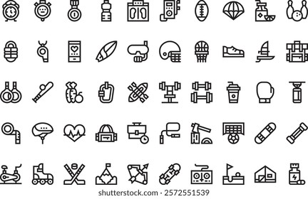 Active lifestyle icons High-Quality Vector Icons Collection with Editable Stroke. Ideal for Professional and Creative Projects.
