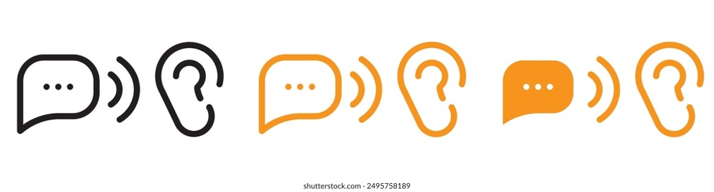 Active Listening Icon for Communication Skills