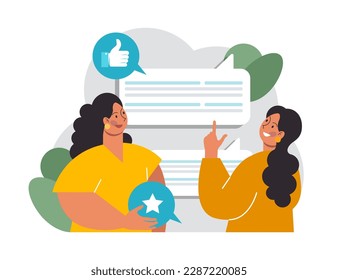 Active listening skill. Attentive business charcter or employee soft skills development. Conversation, negotiation, emotional intellegence and team work. Flat vector illustration