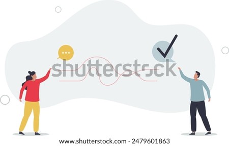 Active listening and speech hearing communication skills. Couple conversation with soft skills and ability to understand .flat illustration.