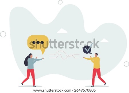 Active listening and speech hearing communication skills. Couple conversation with soft skills and ability to understand . character life .