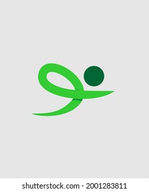 diseño vectorial de logotipo activo para el deporte.