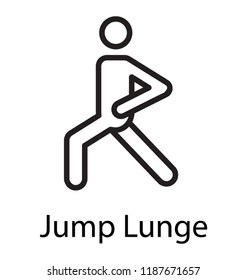 Active man doing forward lunge exercise workout 