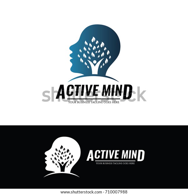 Active Mind Logo Design Template Vector Stock Vector Royalty Free