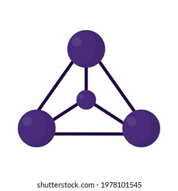 Active molecular compounds on background
