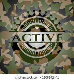 Active on camo texture