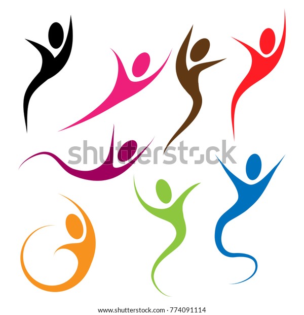 Active People Blue Logo Vector Concept Stock Vector (Royalty Free ...