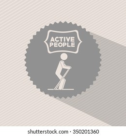 active people design, vector illustration eps10 graphic 