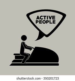 active people design, vector illustration eps10 graphic 