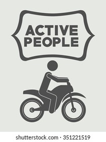 active people design, vector illustration eps10 graphic 