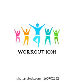 Active People Icon - Vector illustration