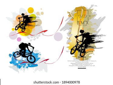 Active people. Sport background ready for poster or banner, vector.