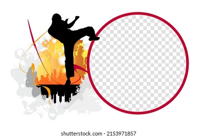 Active people. Sport background ready for poster or banner, vector.