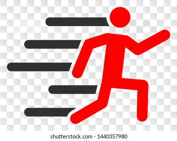 Active person EPS vector pictograph. Illustration contains flat active person iconic symbol on a chess transparent background.
