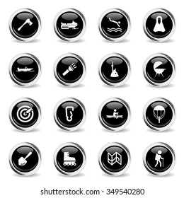 Active receration chrome icons for web