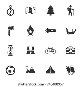 active recreation vector icons for your creative ideas
